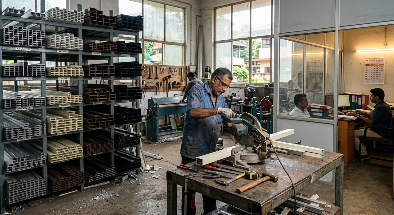 Aluminium Fabrication Thrissur workshop in Thrissur